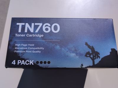 New Brother TN760 High Yeld Printer Ink Cartridge