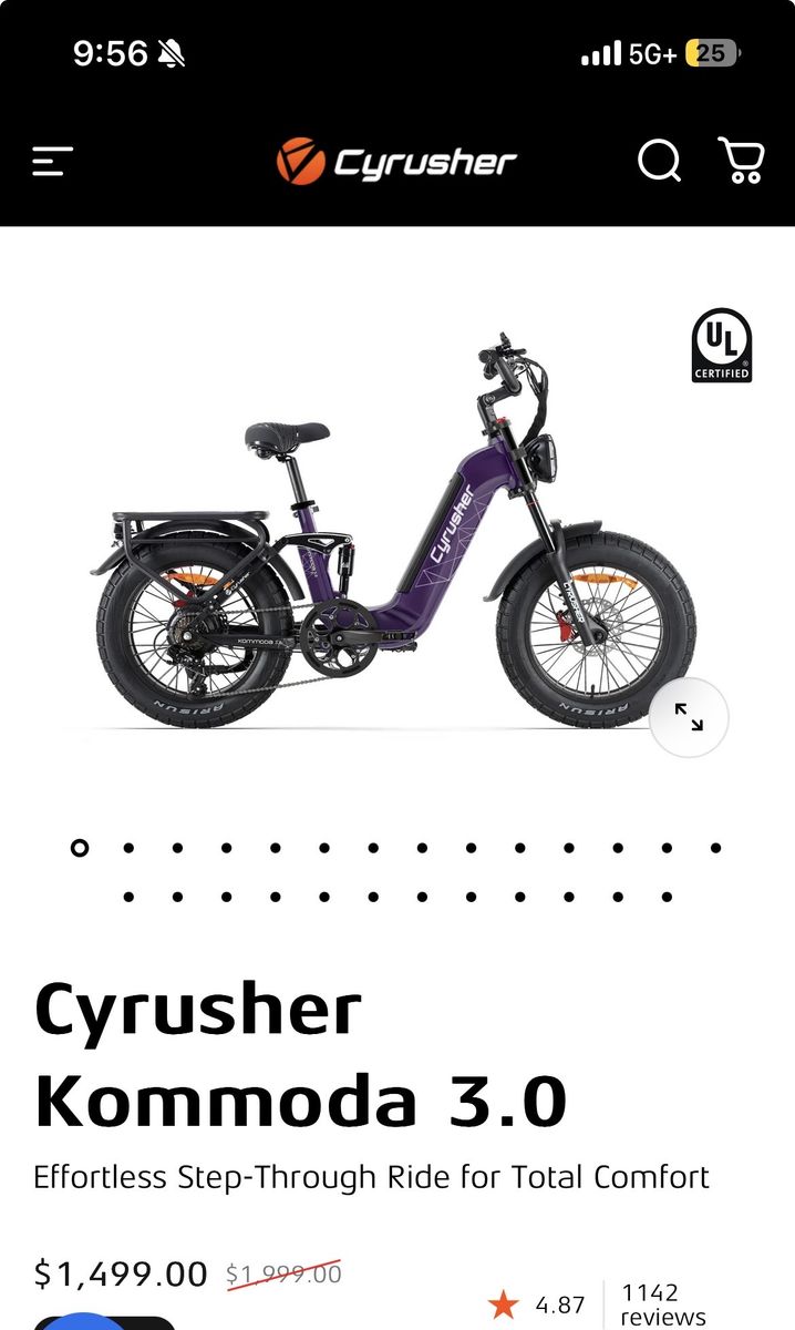 Cyrusher kommoda 3.0 E bike 