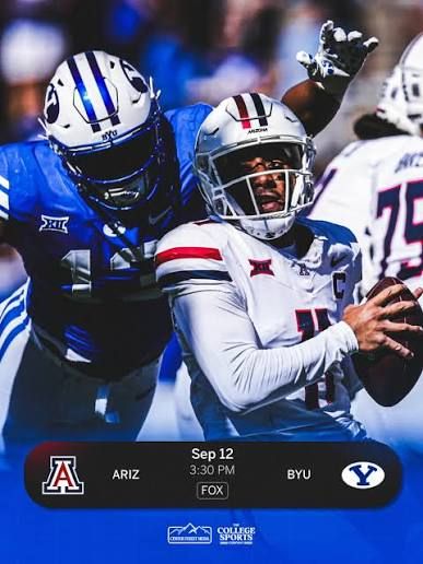 4 Ea -  BYU vs. Arizona Football Tickets – Section 25 Row 10 – Lower Bowl Behind North End Zone