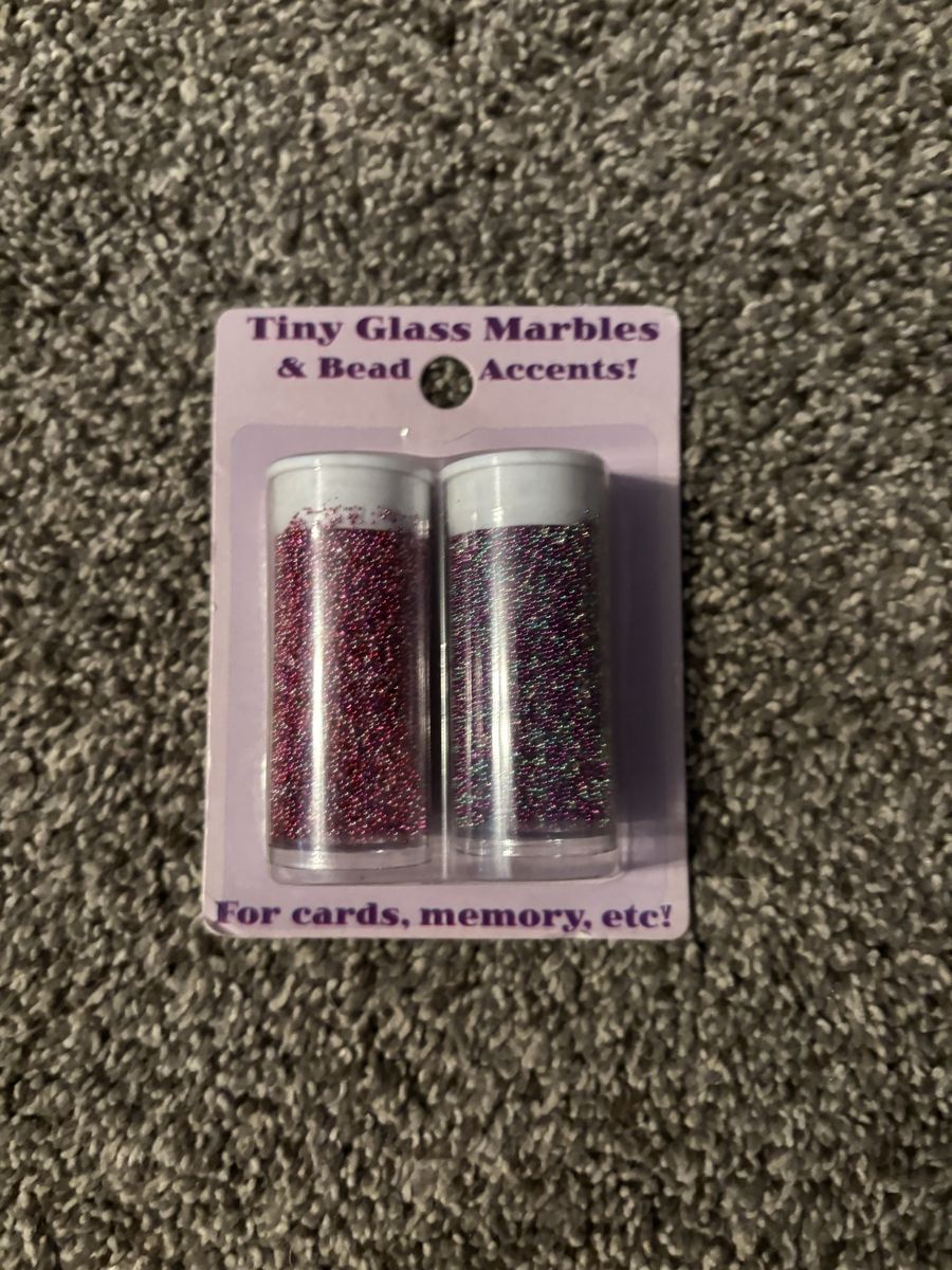 Tiny glass marble beads