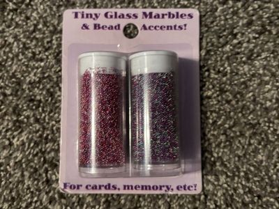 Tiny glass marble beads