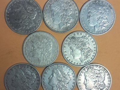 Morgan Silver Dollars 1800s