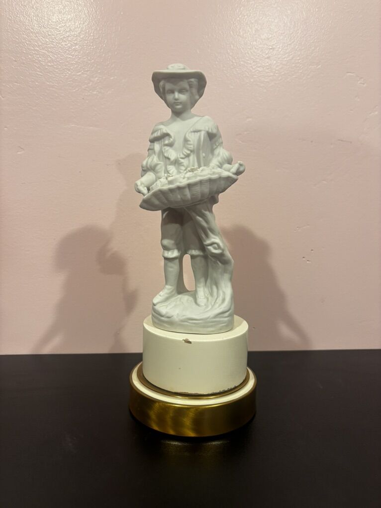 Vintage Paul Hanson Porcelain/brass Figurine