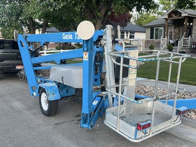 Genie TZ-50 Towable Boom Lift - 50ft Working Height, Excellent Condition