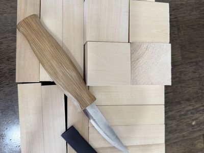 Carving Knife with Blocks