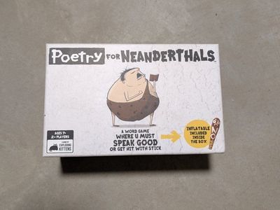 Poetry for Neanderthals Word Game by Exploding Kittens