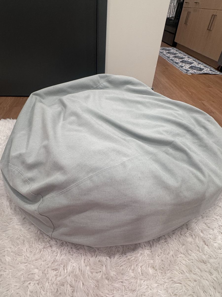 Small Light Green Soft Beanbag Chair