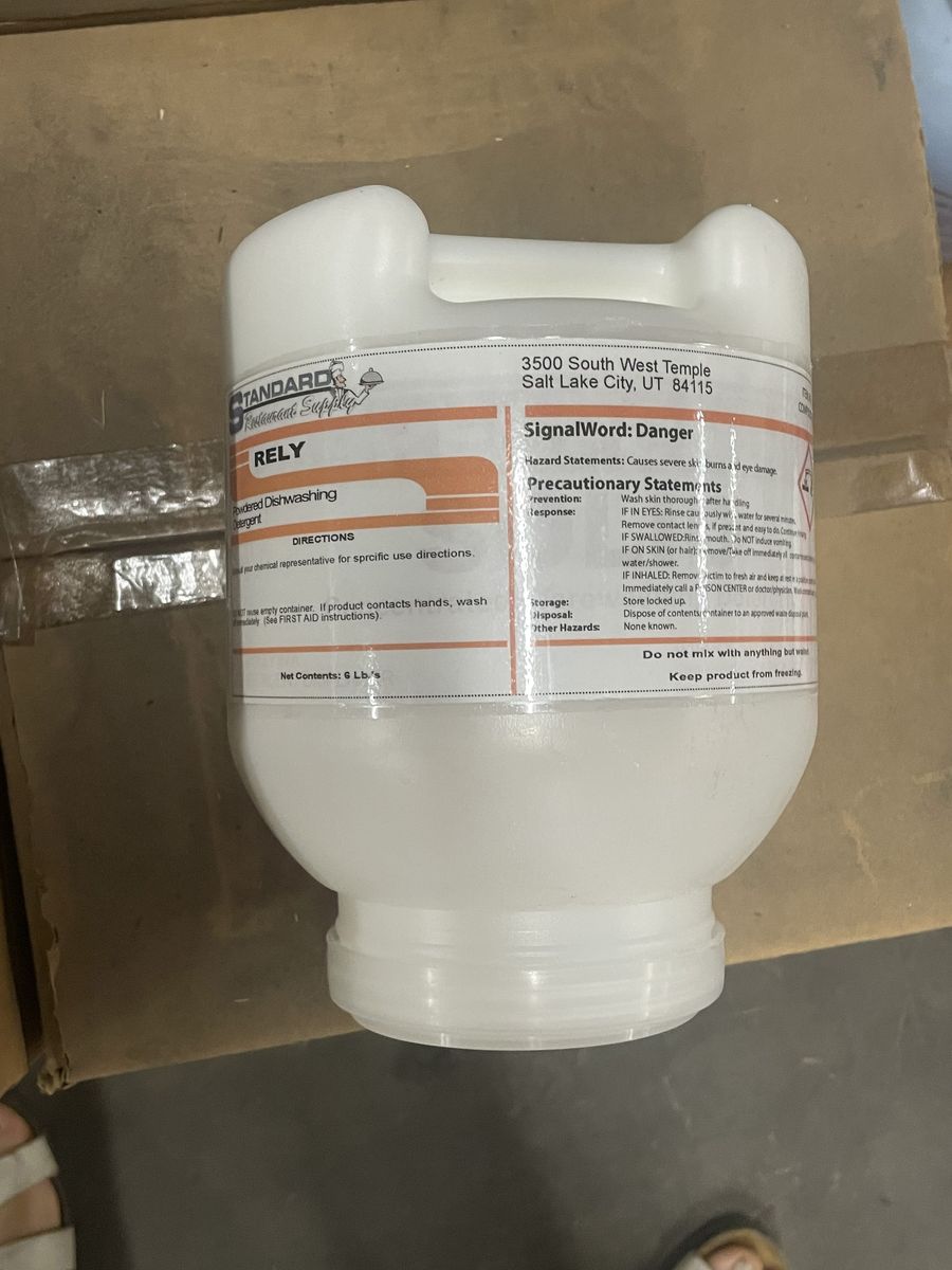 Rely Commercial Solid Dish Detergent - 8 lb