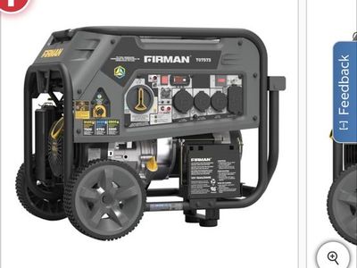Firman T07573 Tri-Fuel Portable Generator (9400W Peak / 7500W Running)