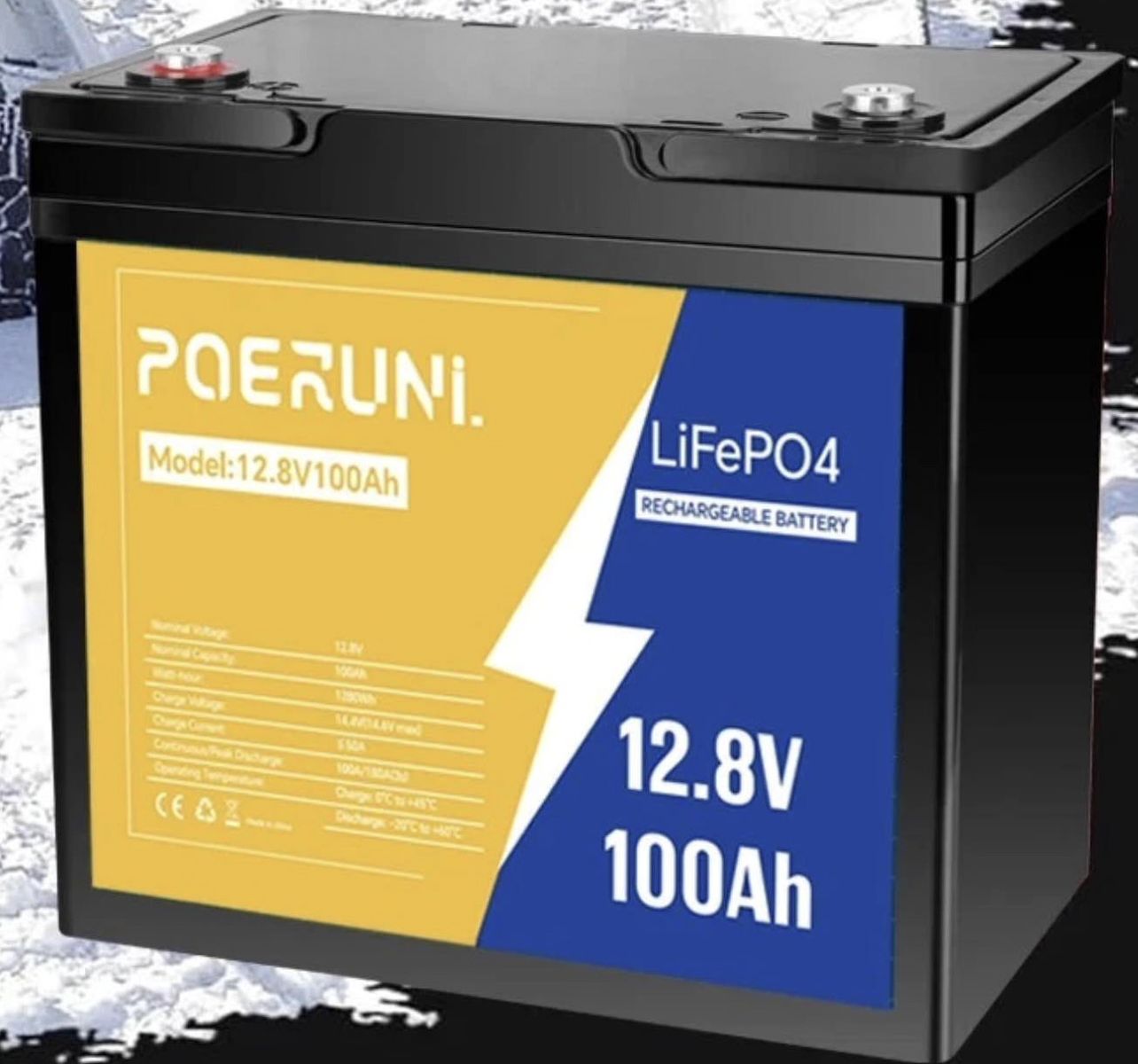 12V 100Ah LiFePO4 Batteries — Brand New Lithium