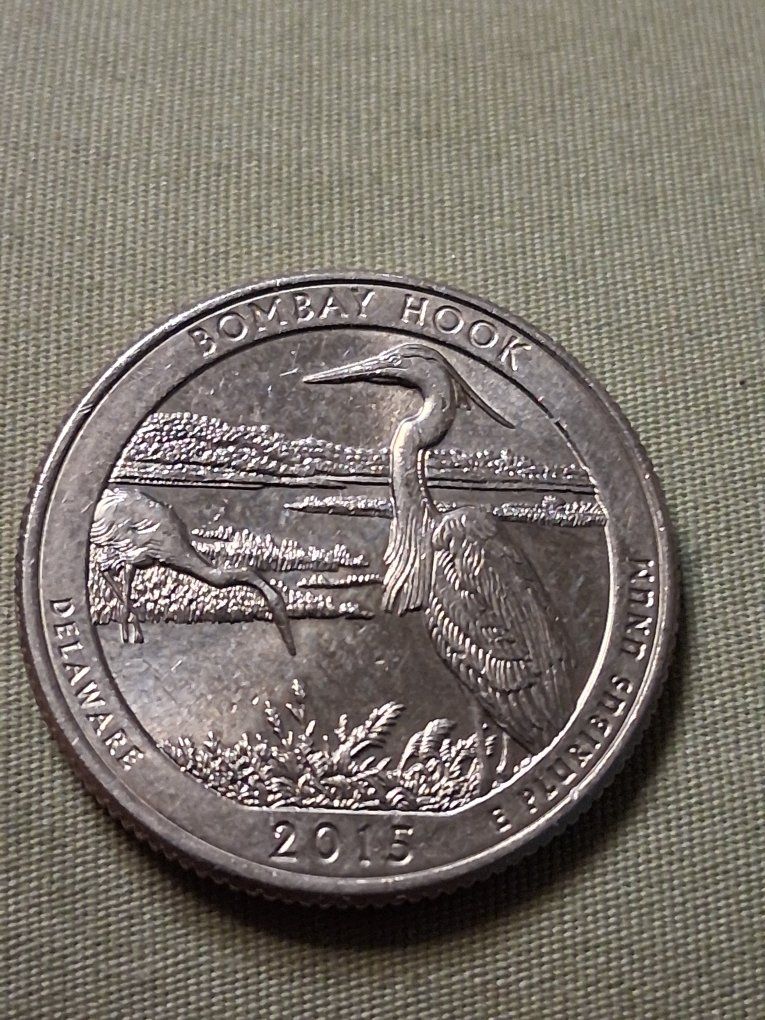 2015 Delaware Bombay Hook National Wildlife Refuge Quarter - America the Beautiful Series