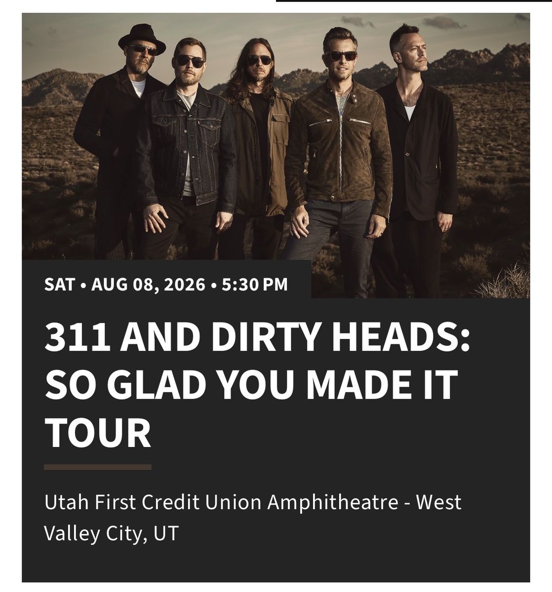 311 and Dirty Heads - So Glad You Made It Tour