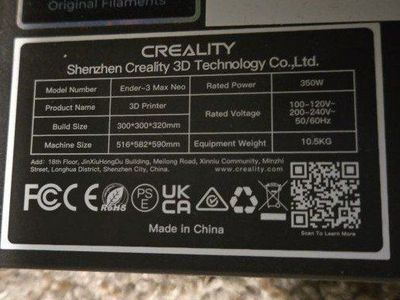 3D Printer Creality Ender 3 Max Neo