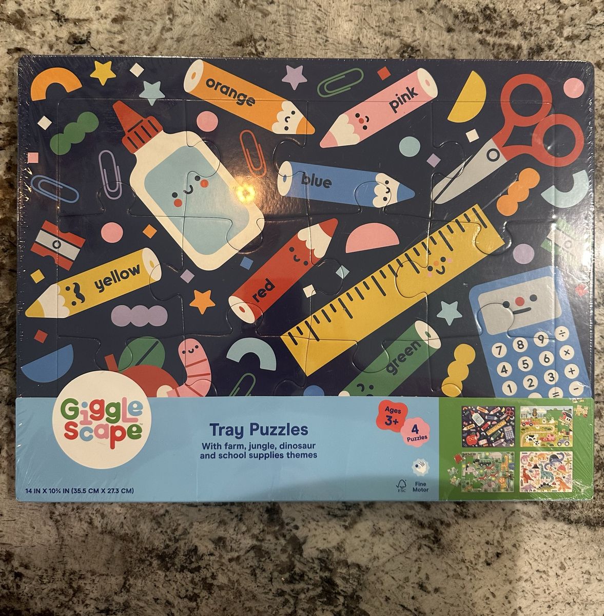 Giggle Scape Tray Puzzles (4-pack)