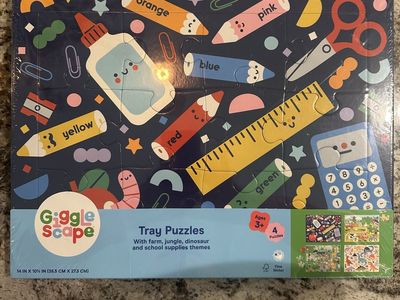 Giggle Scape Tray Puzzles (4-pack)