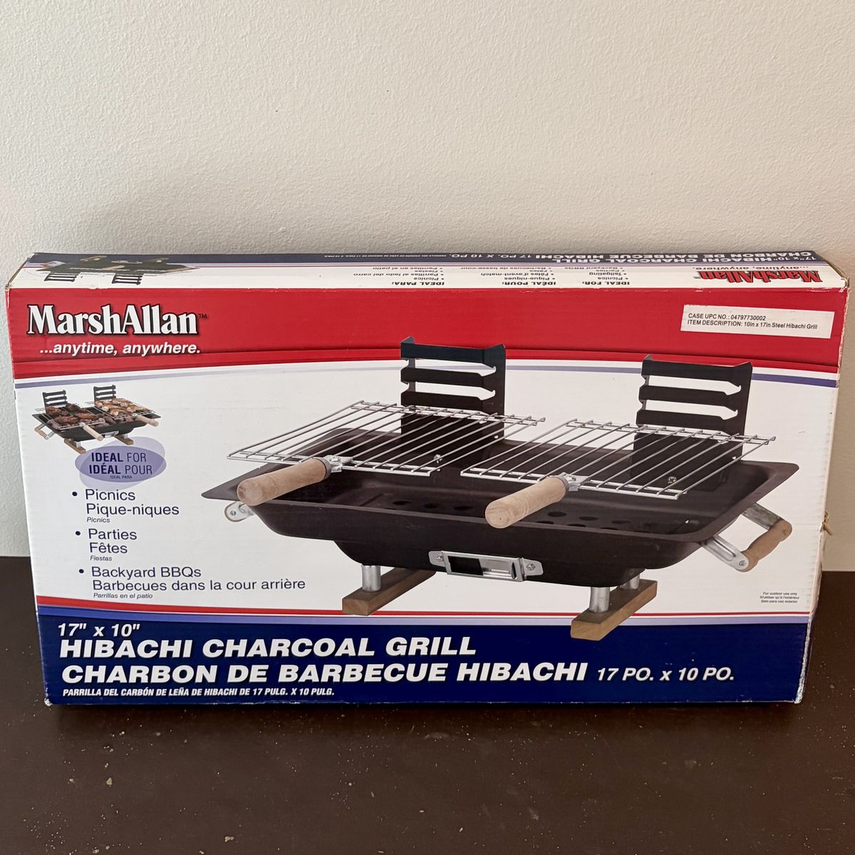 Table top Hibachi charcoal grill