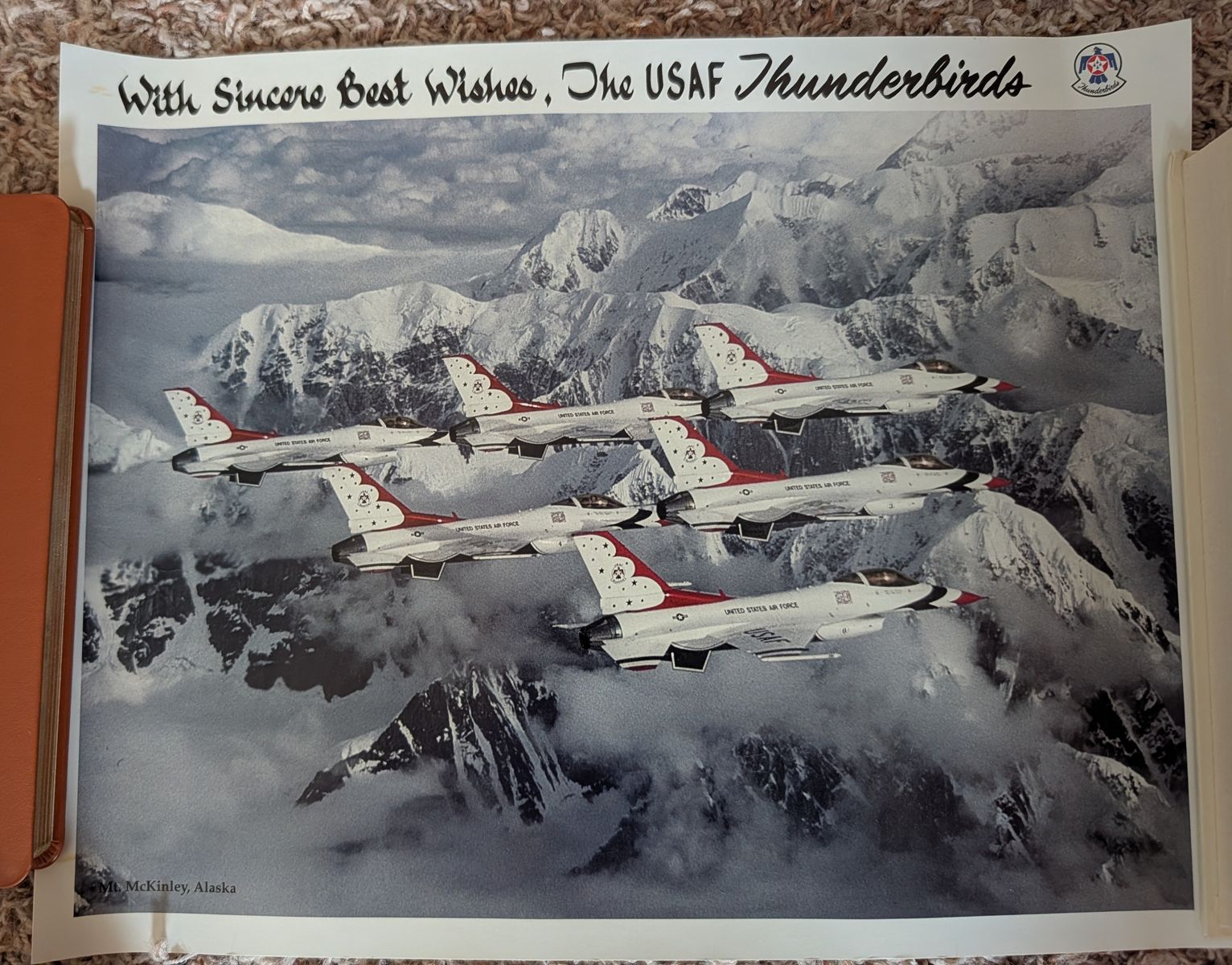 Poster USAF Thunderbirds, Mt. McKinley Alaska