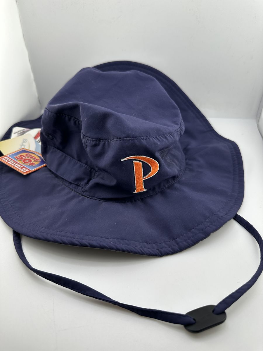 Pepperdine Waves Boonie Hat Navy UPF 50+ LogoFit Wide Brim Outdoor Sun Hat