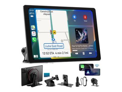 CarPlay 11" Touchscreen Bluetooth w/2 Cameras