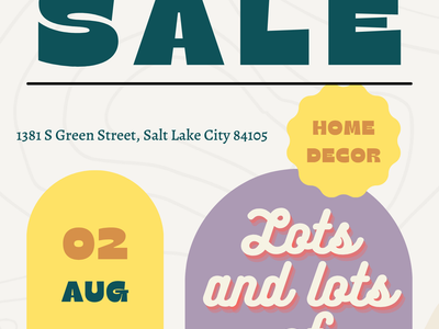 Yard sale 8/2! Clothes, jewelry, home decor, and more by Liberty Park