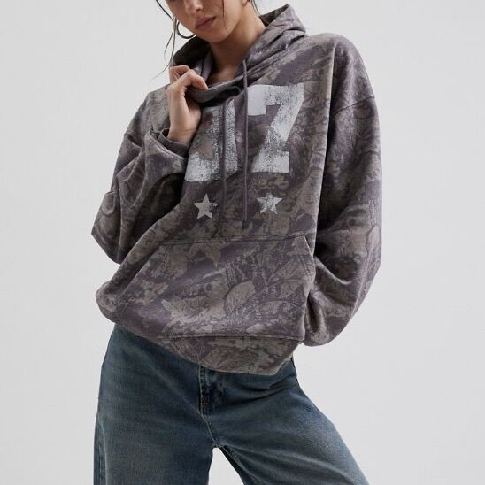 Urban Outfitters Camo Graphic Hoodie - Sz L/XL