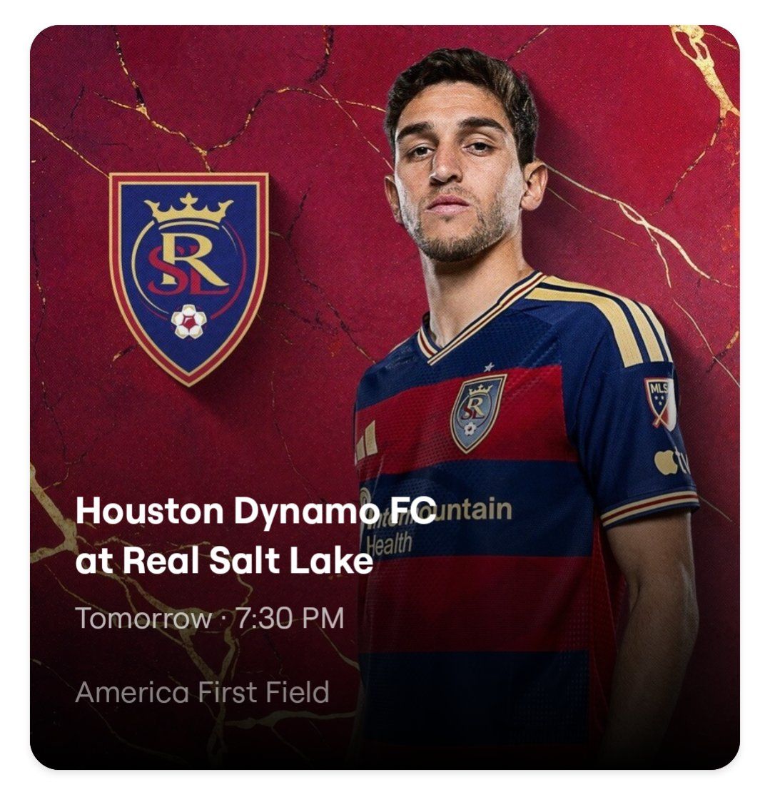 RSL vs Houston 2 Seats near mid field