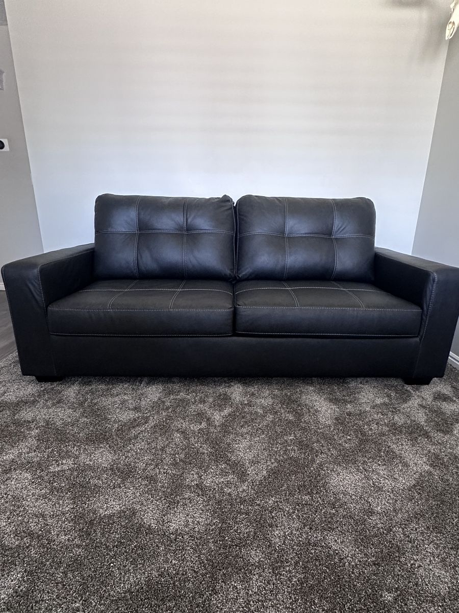Black Leather Couch