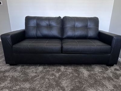 Black Leather Couch