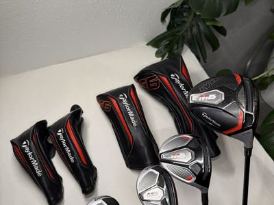 TaylorMade M6 Driver 3 Wood 3 & 4 Hybrid Set Regular Graphite RH Headcovers