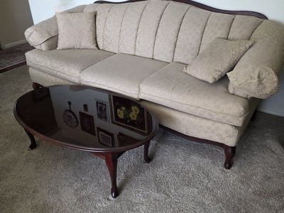 Couch and table