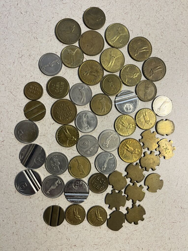 51. Golfing Coins, Check Pictures For Details.