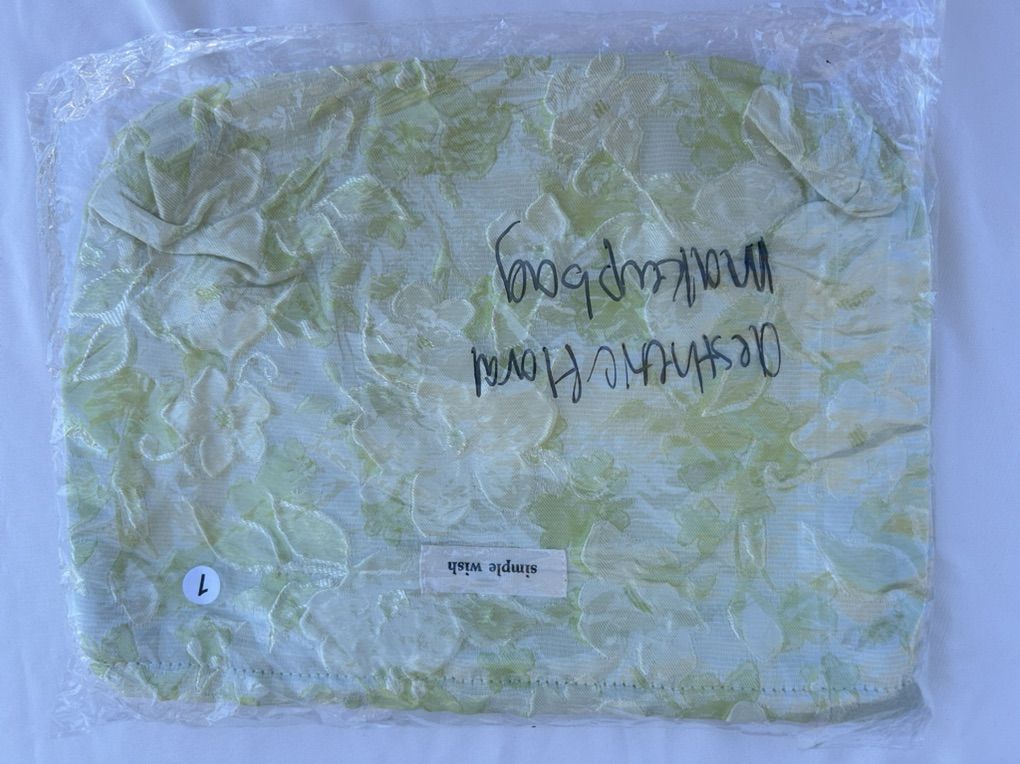 green floral Make Up Bag