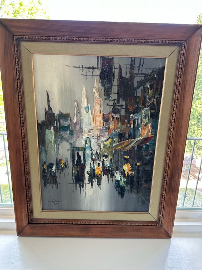 Filipino artist Patoy Estaño Painting from 1969.