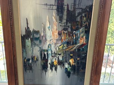 Filipino artist Patoy Estaño Painting from 1969.