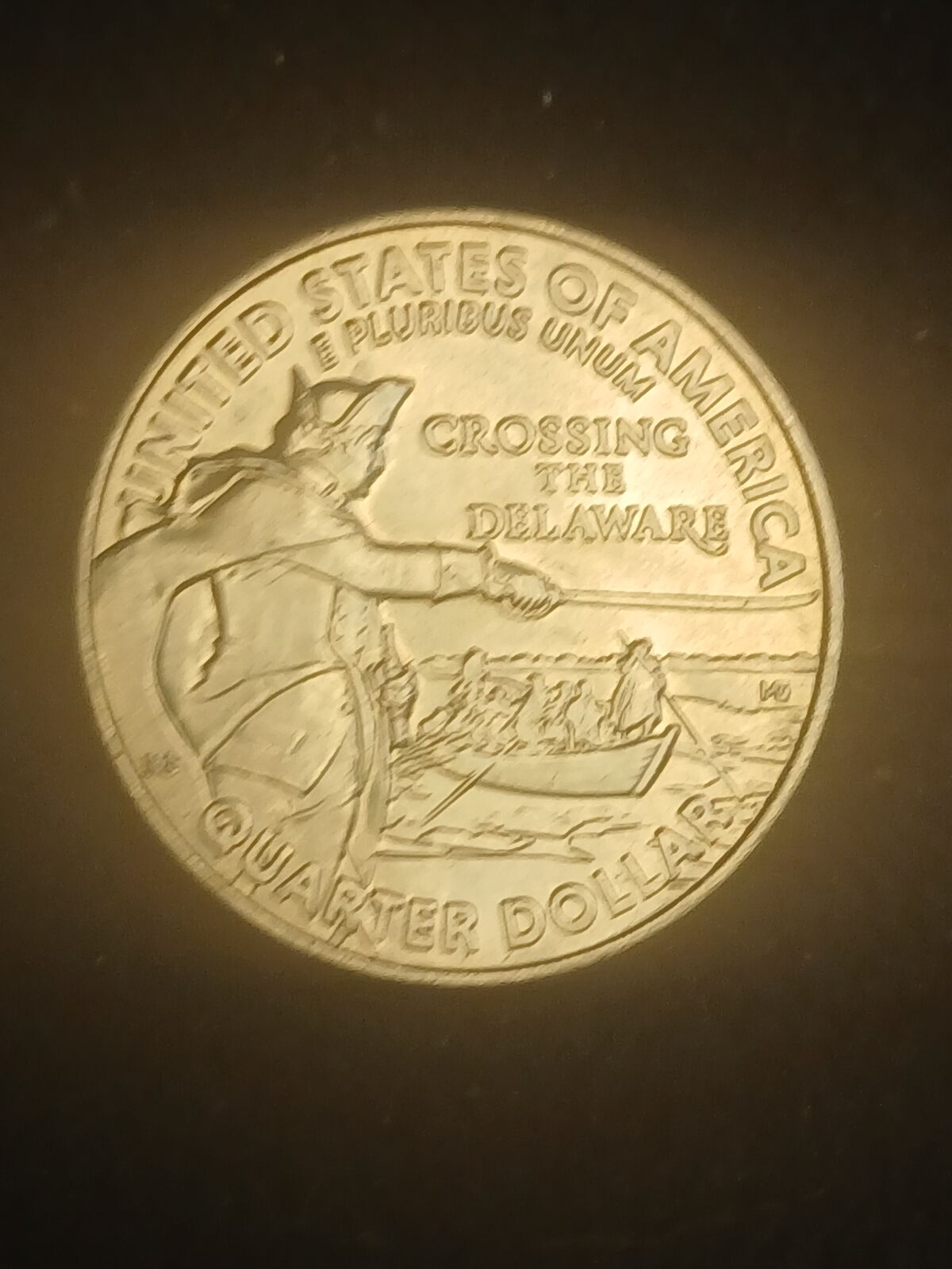 Crossing The Delware quarter