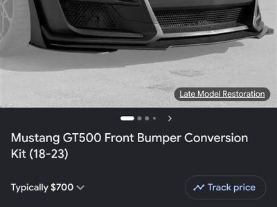 Late Model Restoration Mustang GT500 Front Bumper Conversion Kit (18-23)