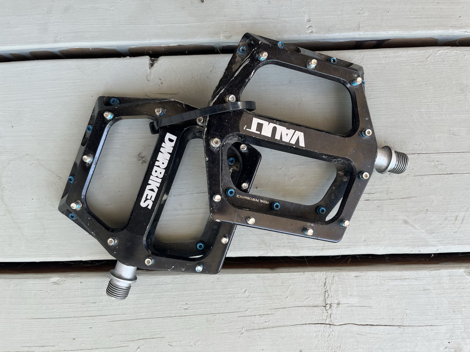 Flat Pedals DMR Bikes Vault / Crankbrothers Exclusive Oil Slick Stamp 7 Flat Small / Diety Decoy Left Flat Pedal Only $15 - $75