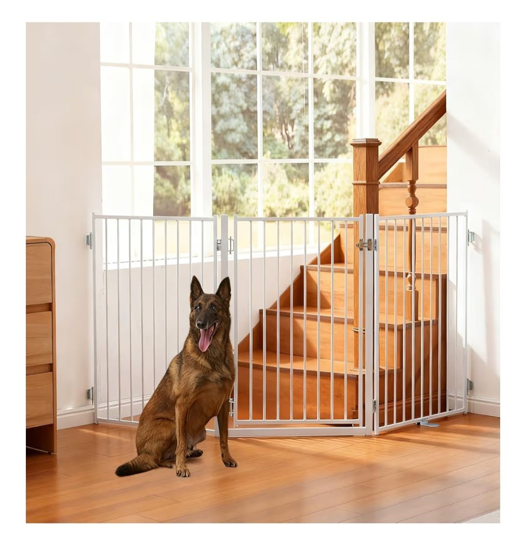 NEW No Pawblems Free Standing Dog Gate 36" Tall