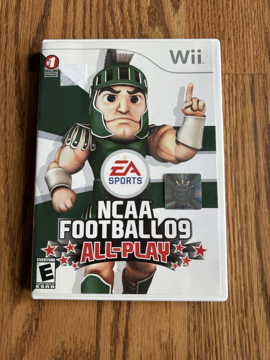 Nintendo Wii NCAA football 09 all play