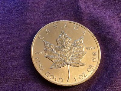 1oz Gold Maple 1996 .9999 fine