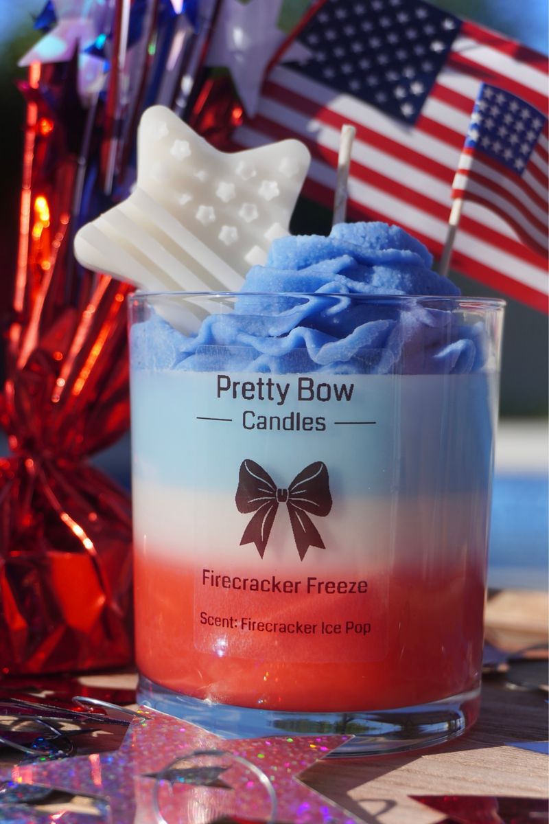 4th of july candles ~ Firecracker Freeze