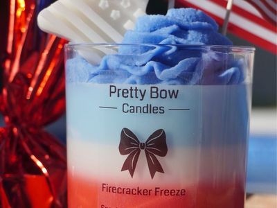 4th of july candles ~ Firecracker Freeze