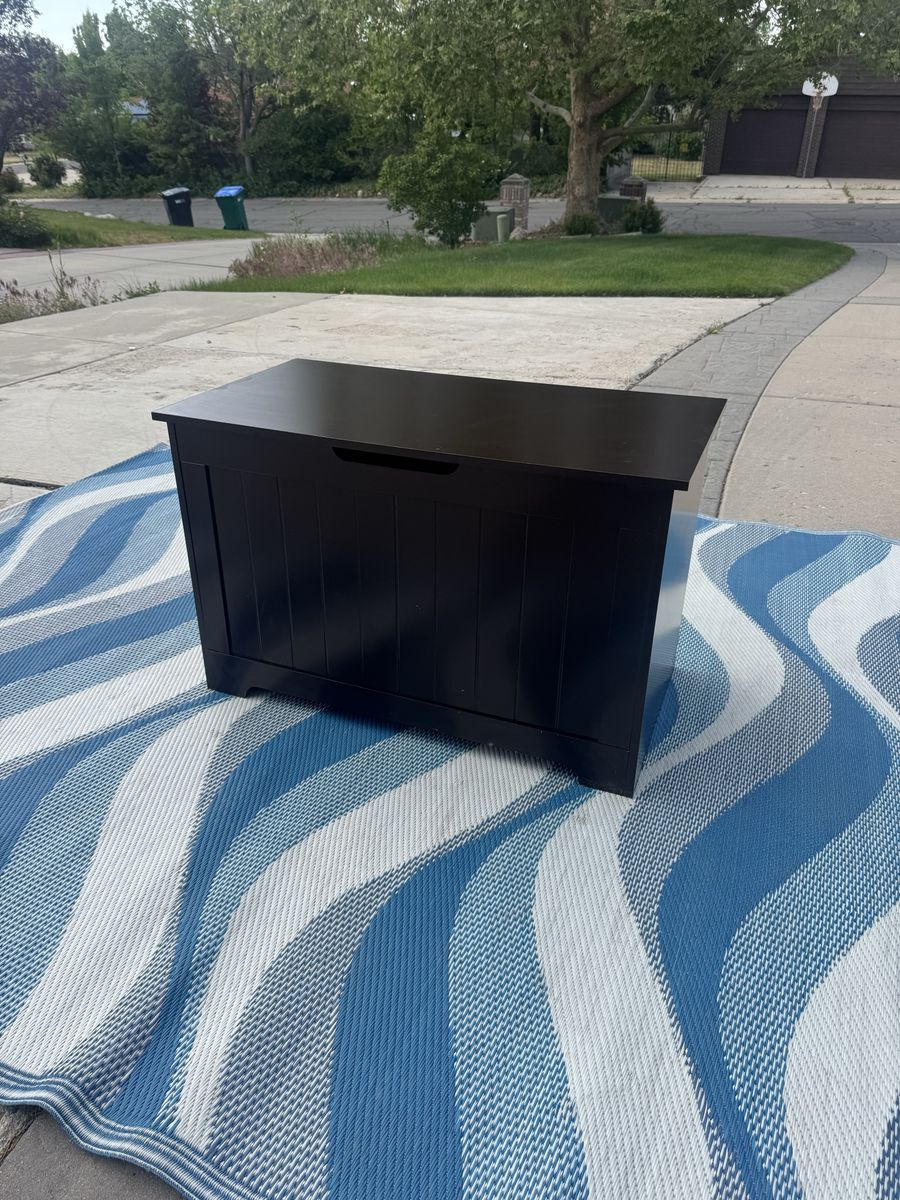 Black Storage Chest Toybox