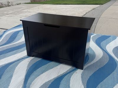 Black Storage Chest Toybox