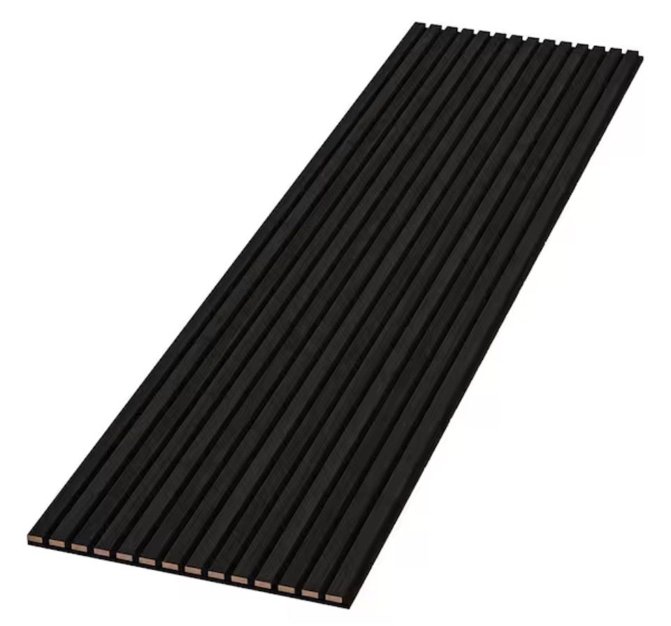 8ft x 2ft black acoustic wall panel cladding