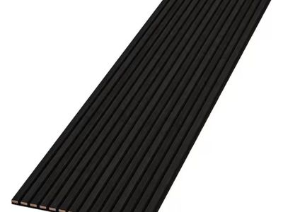 8ft x 2ft black acoustic wall panel cladding