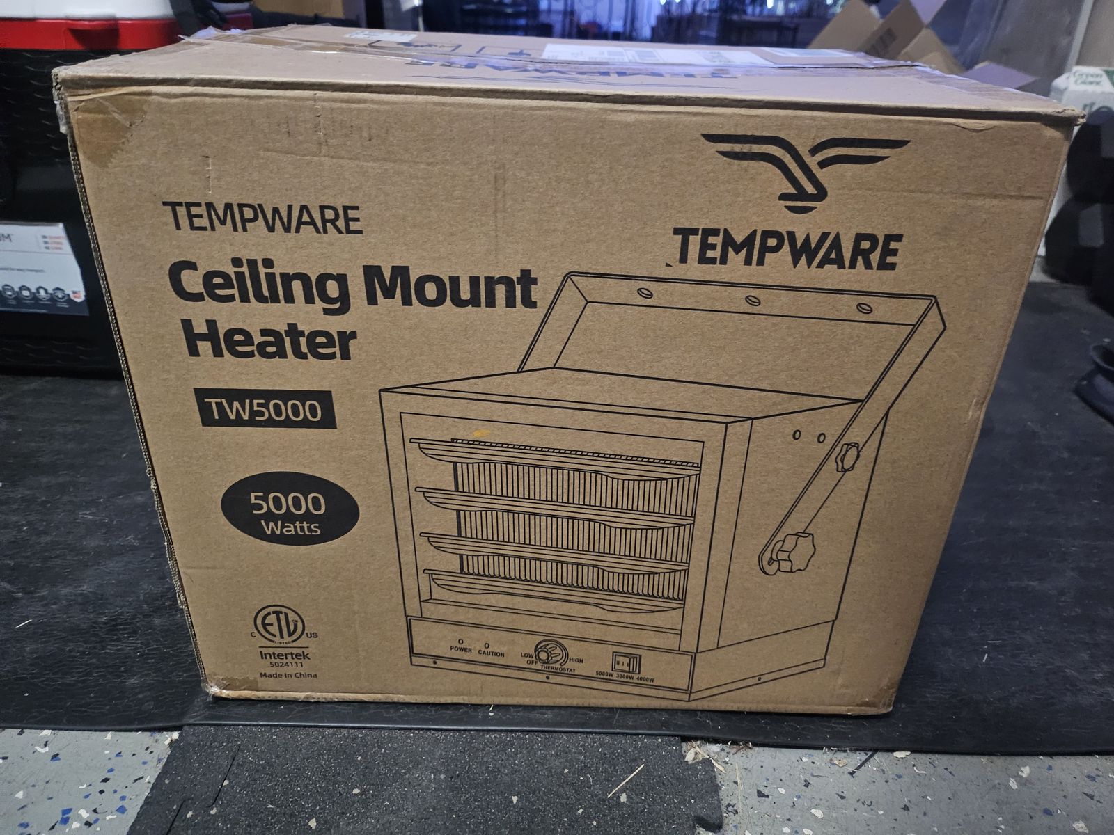 Tempware Ceiling Mount Heater 5000W