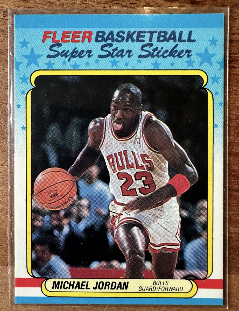 1988 Fleer Michael Jordan “Super Star Sticker” #7