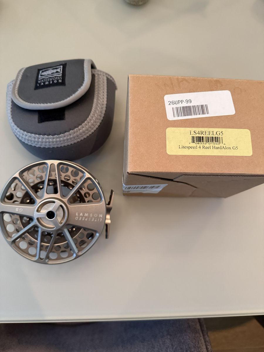 Lamson Litespeed 4 HardALox G5 Fly Fishing Reel with Case - LS4REEL G5