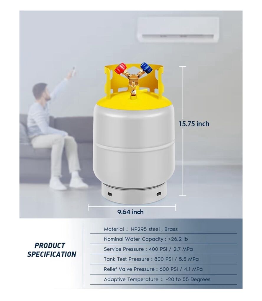 30lb Refrigerant Recovery Tank / Canister